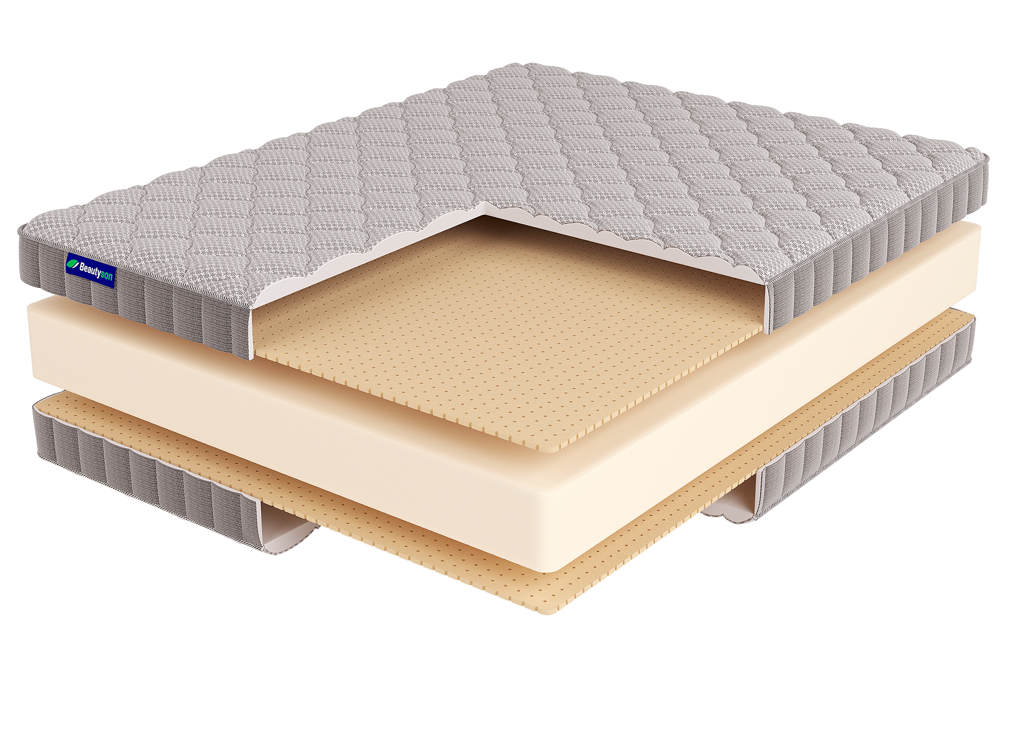 Матрас FOAM 21 Latex Double 200x200 19059 умеренно-мягкой жесткости высотой 16 см
